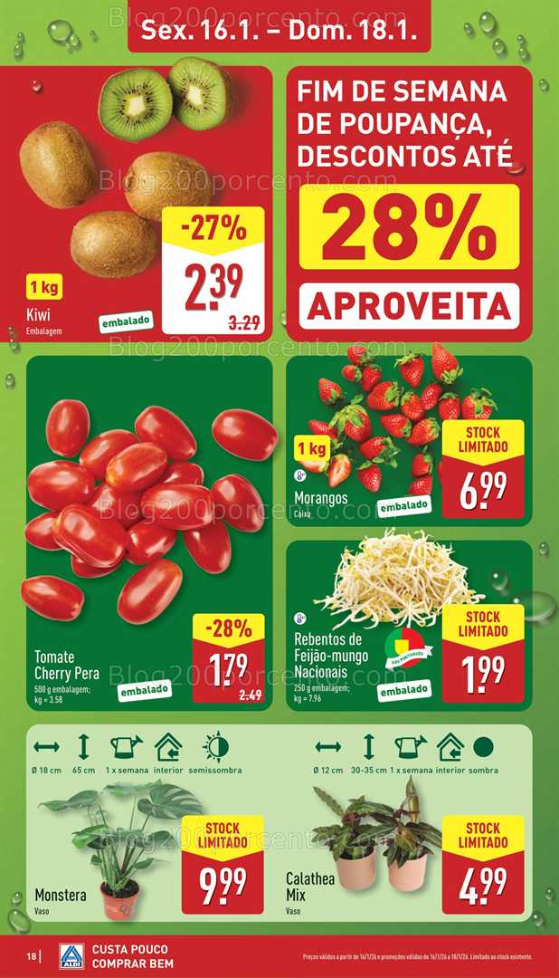 Antevisão Folheto ALDI Promoções de 12 a 18 janeiro