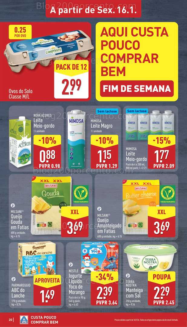 Antevisão Folheto ALDI Promoções de 12 a 18 janeiro