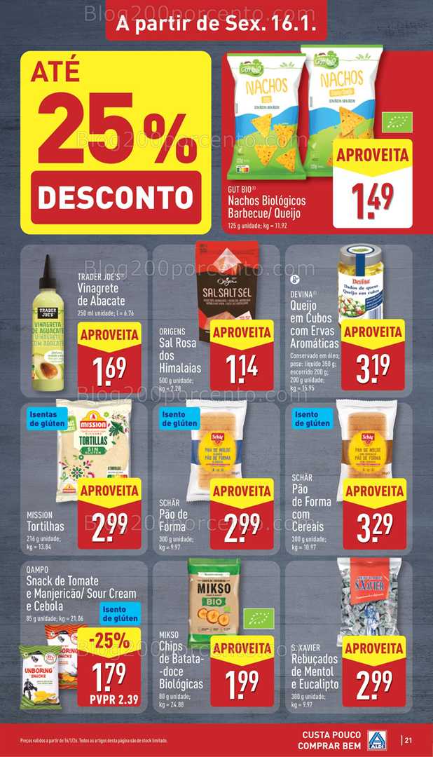 Antevisão Folheto ALDI Promoções de 12 a 18 janeiro