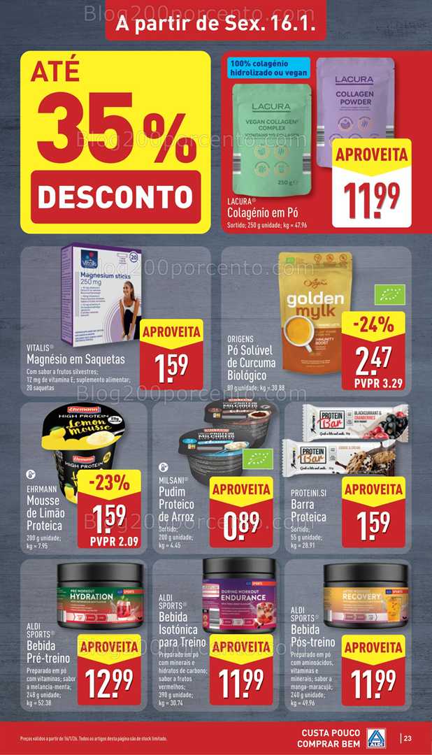 Antevisão Folheto ALDI Promoções de 12 a 18 janeiro