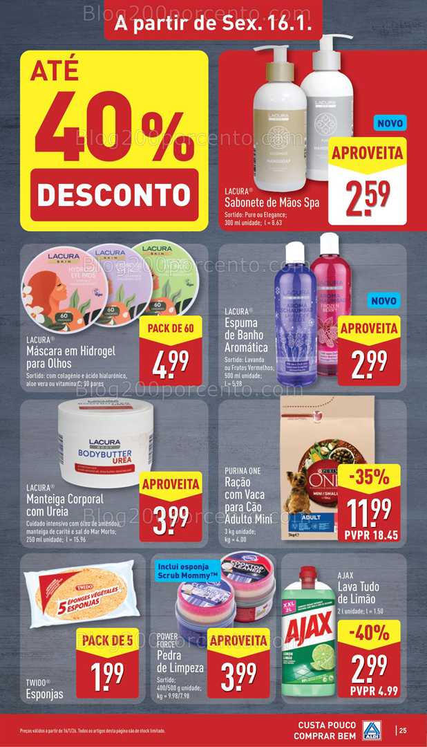 Antevisão Folheto ALDI Promoções de 12 a 18 janeiro