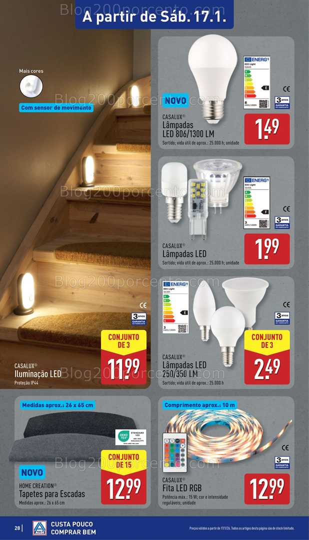 Antevisão Folheto ALDI Promoções de 12 a 18 janeiro