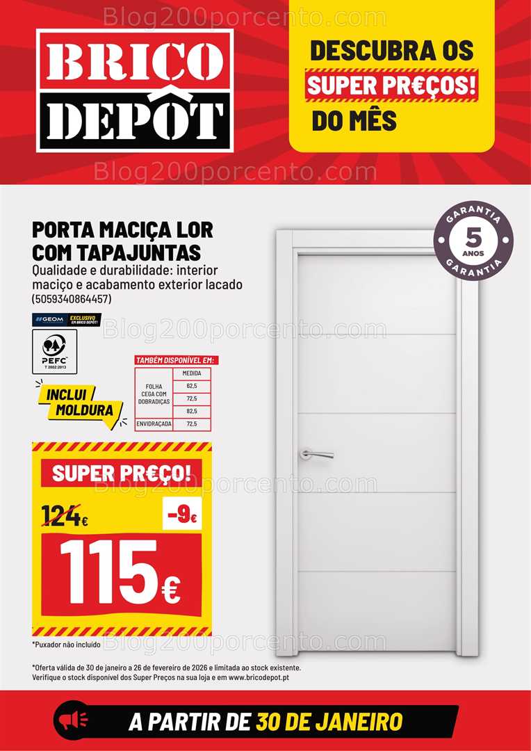 Antevisão Folheto BRICO DEPÔT Promoções de 30 janeiro a 26 fevereiro