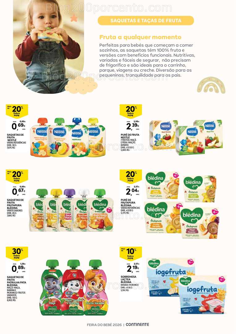 Antevisão Folheto CONTINENTE Açores Bebé Promoções de 20 janeiro a 2 fevereiro