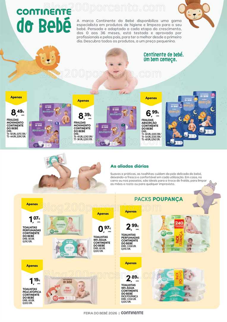 Antevisão Folheto CONTINENTE Açores Bebé Promoções de 20 janeiro a 2 fevereiro
