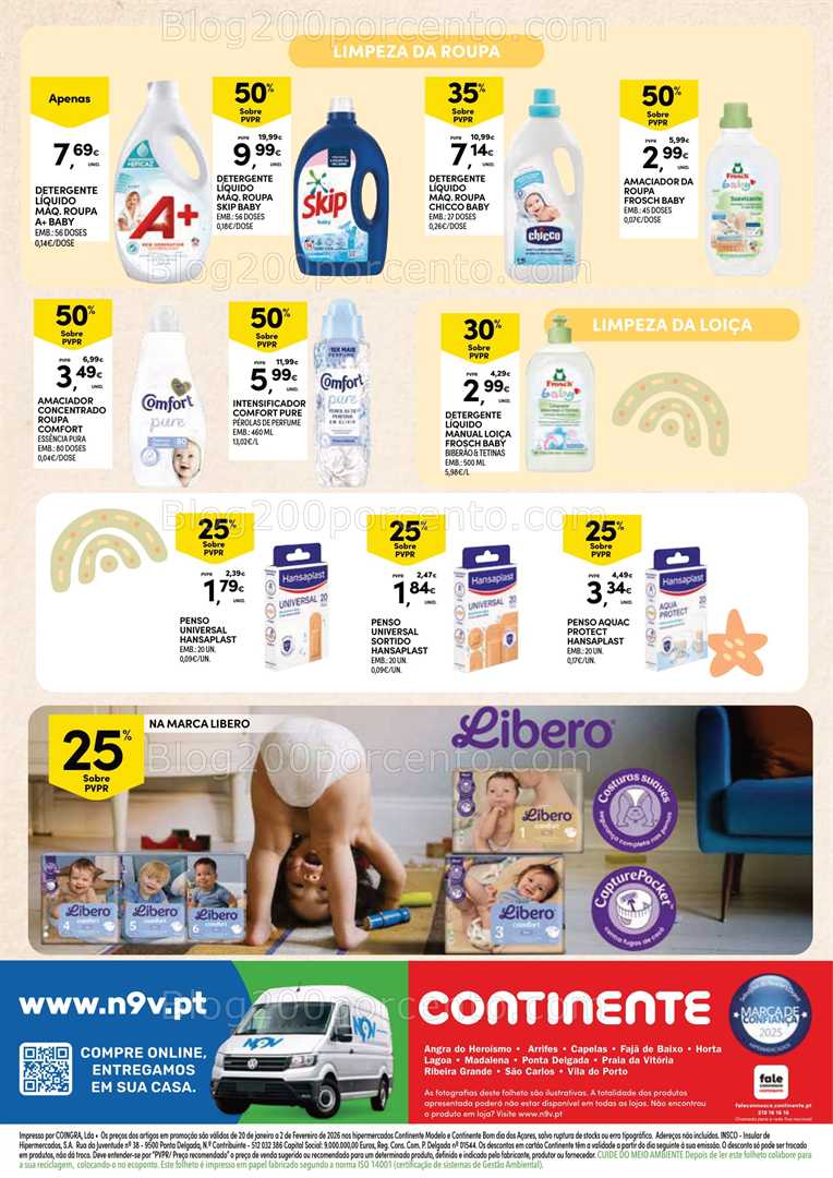 Antevisão Folheto CONTINENTE Açores Bebé Promoções de 20 janeiro a 2 fevereiro