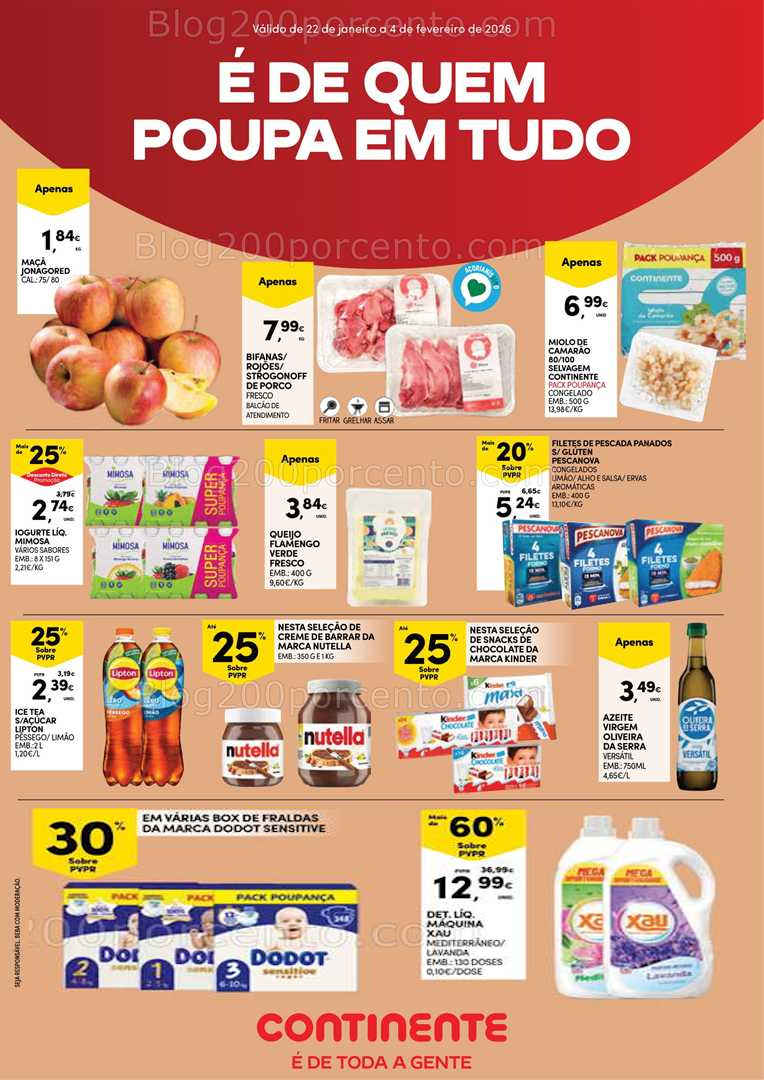 Antevisão Folheto CONTINENTE Açores Promoções de 22 janeiro a 4 fevereiro