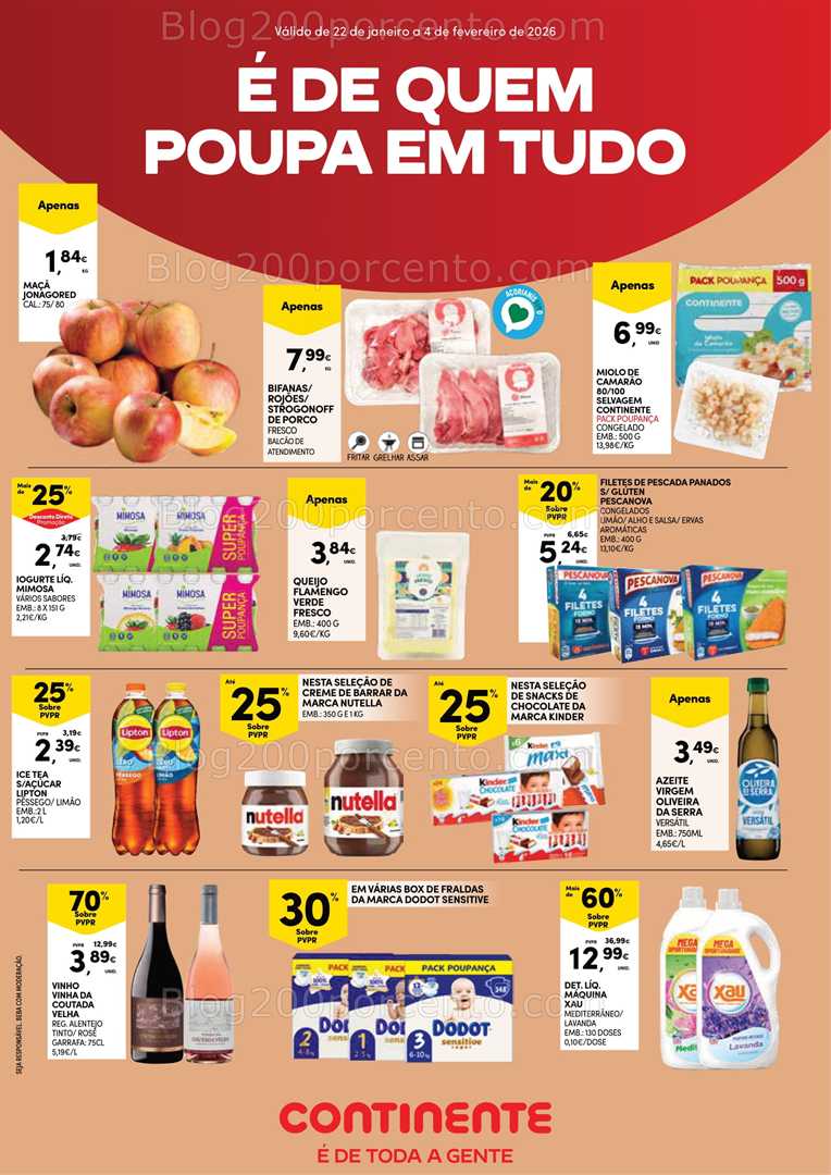 Antevisão Folheto CONTINENTE Açores Promoções de 22 janeiro a 4 fevereiro