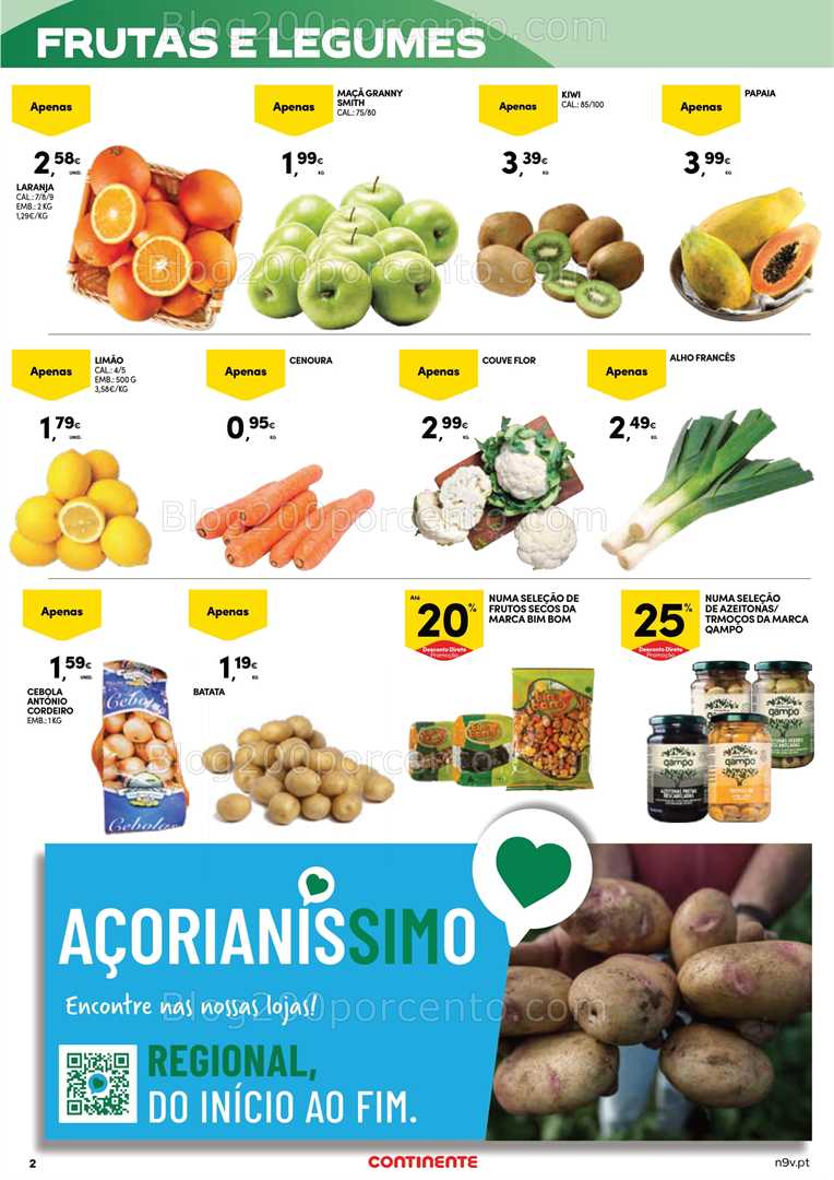 Antevisão Folheto CONTINENTE Açores Promoções de 22 janeiro a 4 fevereiro