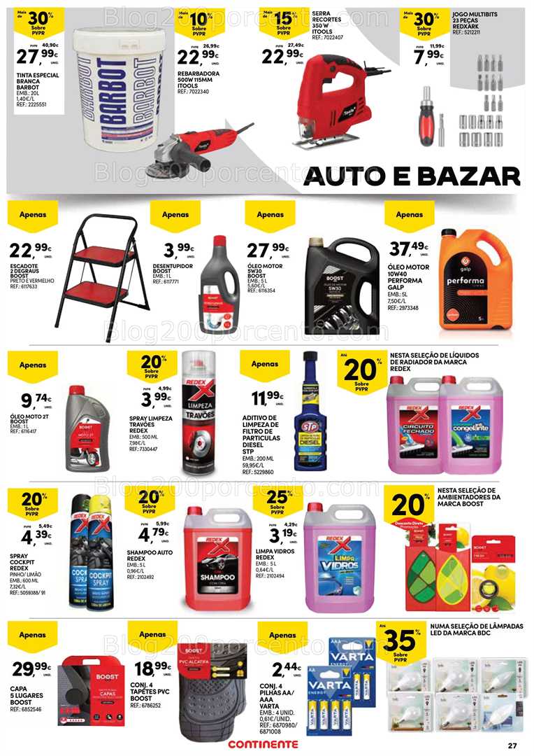 Antevisão Folheto CONTINENTE Bazar Açores Promoções de 22 janeiro a 4 fevereiro