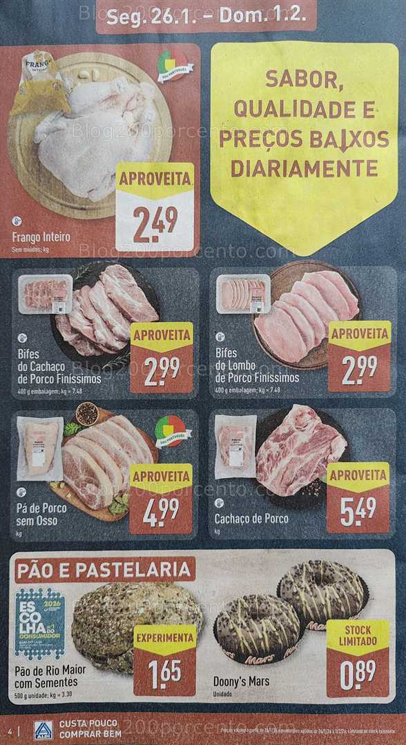 Antevisão Folheto ALDI Promoções de 26 janeiro a 1 fevereiro