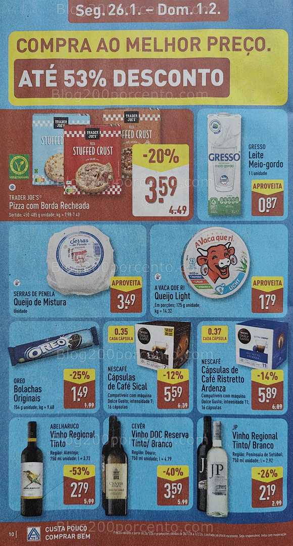 Antevisão Folheto ALDI Promoções de 26 janeiro a 1 fevereiro