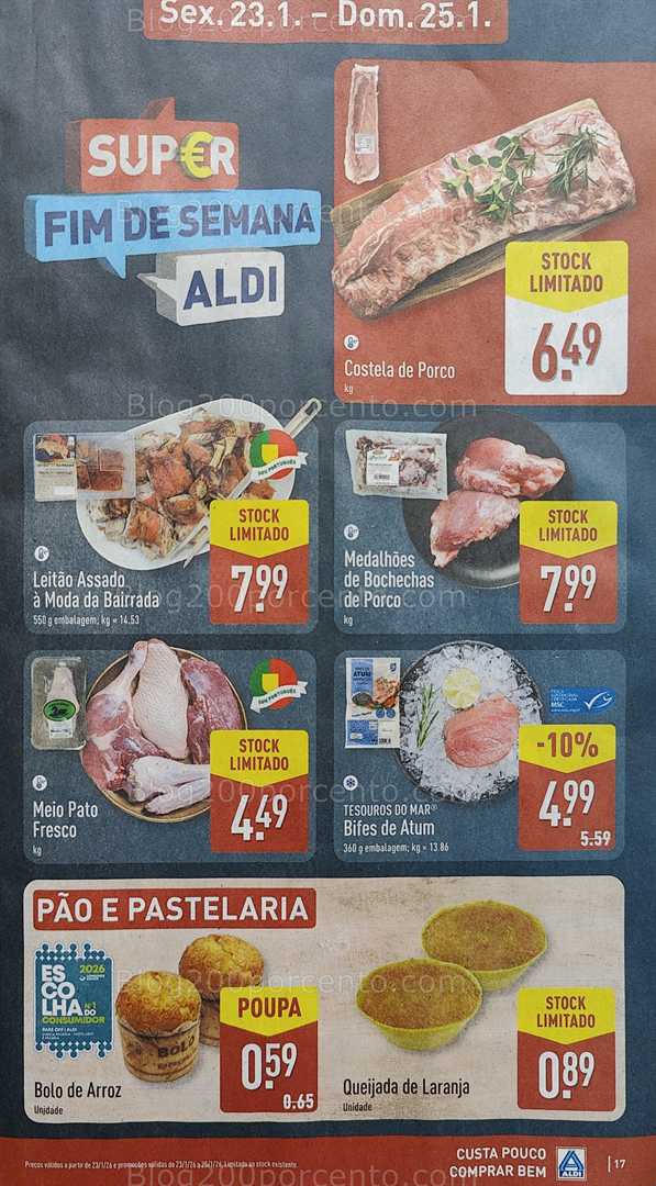 Antevisão Folheto ALDI Promoções de 19 a 25 janeiro