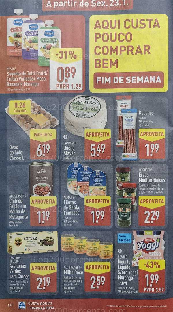 Antevisão Folheto ALDI Promoções de 19 a 25 janeiro
