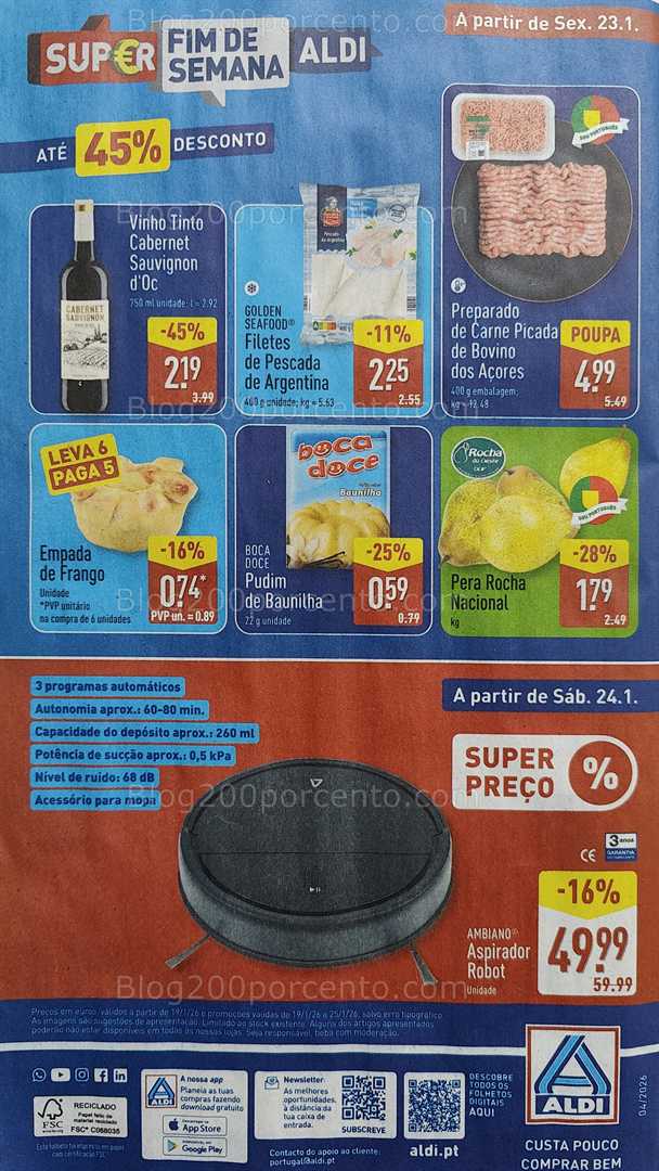 Antevisão Folheto ALDI Promoções de 19 a 25 janeiro