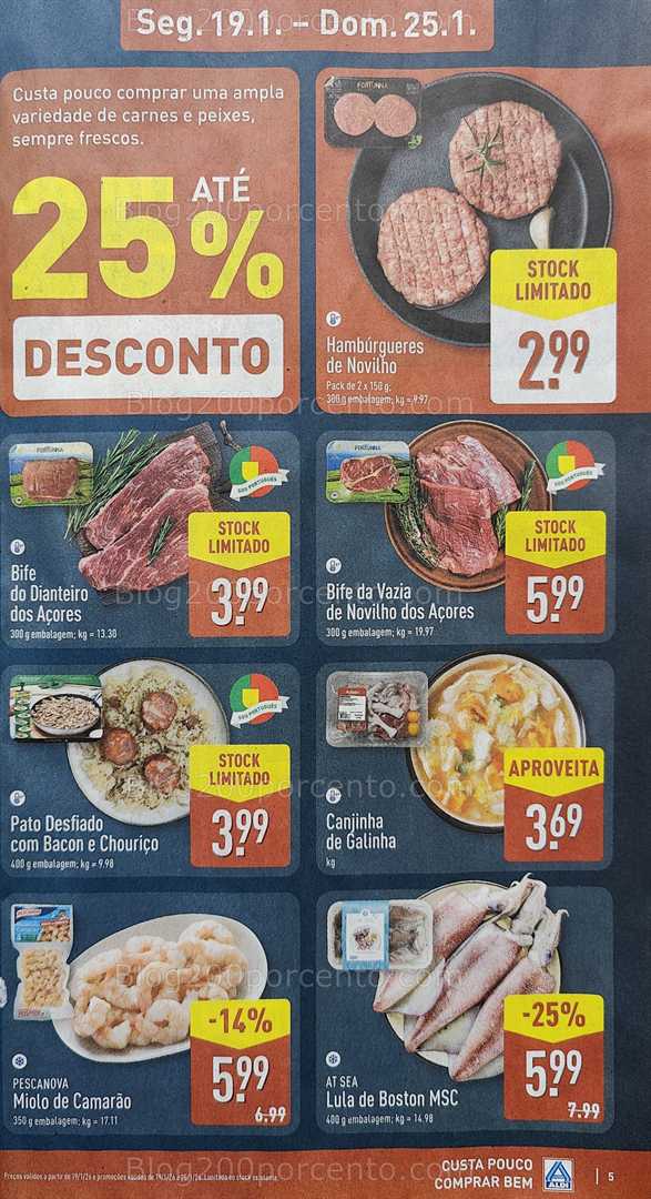 Antevisão Folheto ALDI Promoções de 19 a 25 janeiro