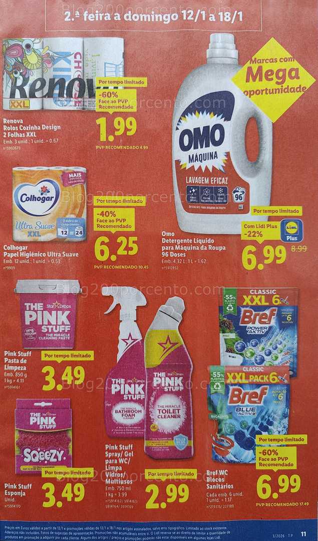 Antevisão Folheto LIDL Promoções de 12 a 18 janeiro
