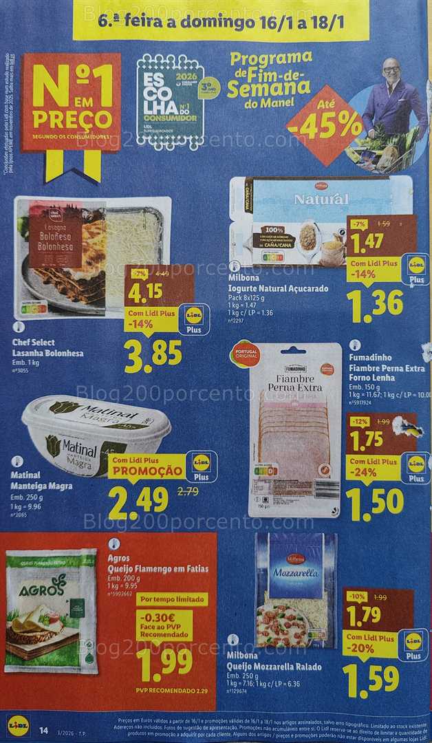 Antevisão Folheto LIDL Promoções de 12 a 18 janeiro