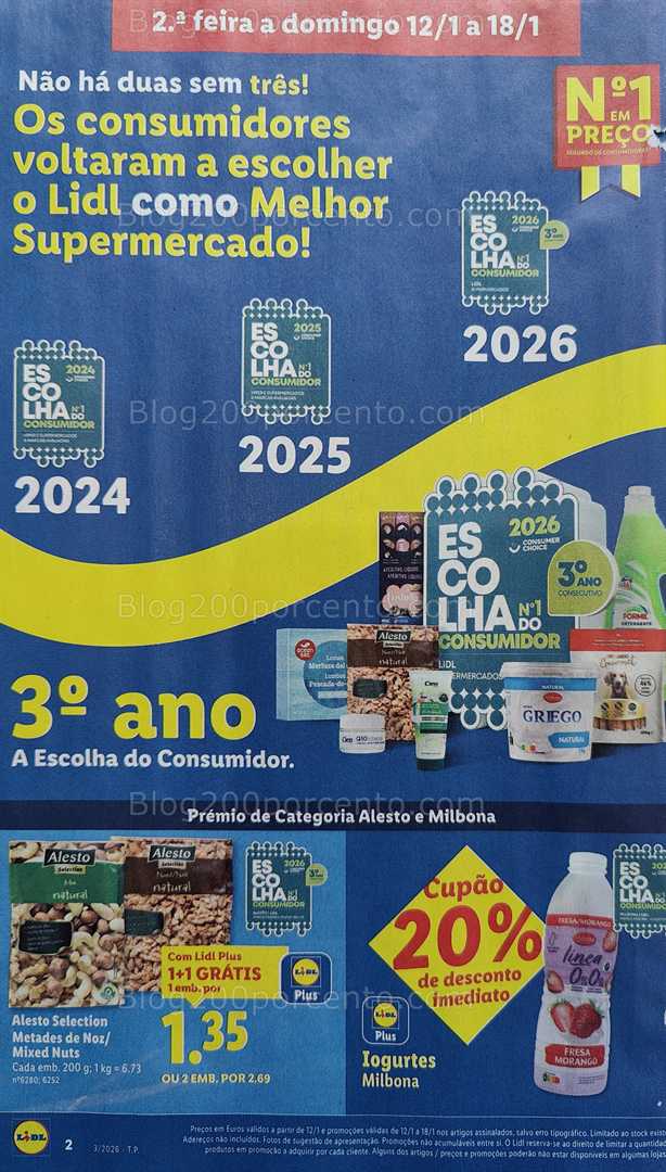 Antevisão Folheto LIDL Promoções de 12 a 18 janeiro