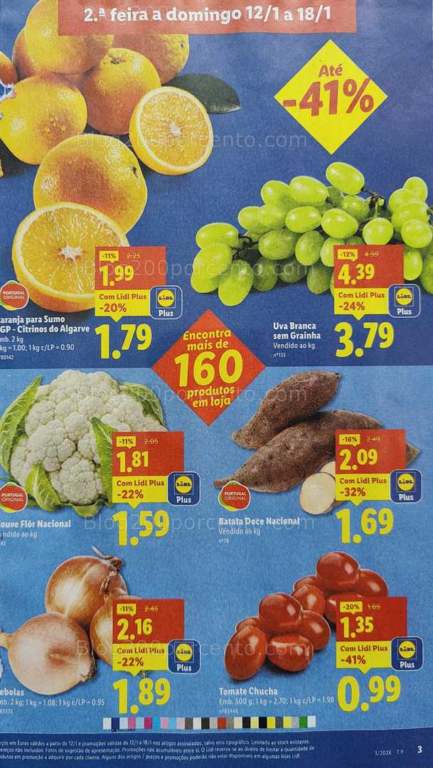Antevisão Folheto LIDL Promoções de 12 a 18 janeiro