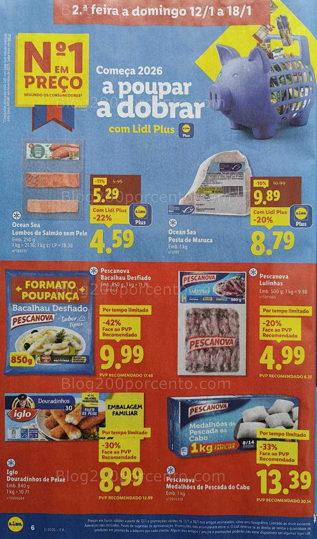 Antevisão Folheto LIDL Promoções de 12 a 18 janeiro