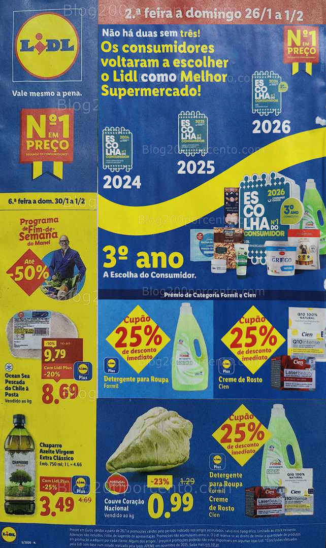 Antevisão Folheto LIDL Promoções de 26 janeiro a 1 fevereiro