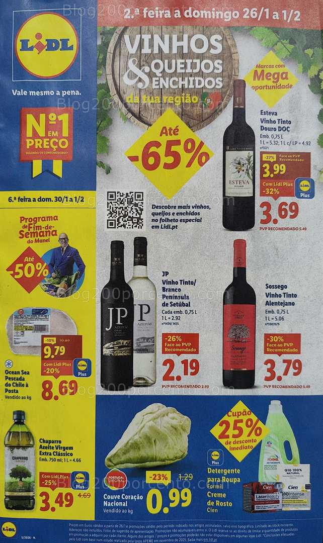 Antevisão Folheto LIDL Promoções de 26 janeiro a 1 fevereiro