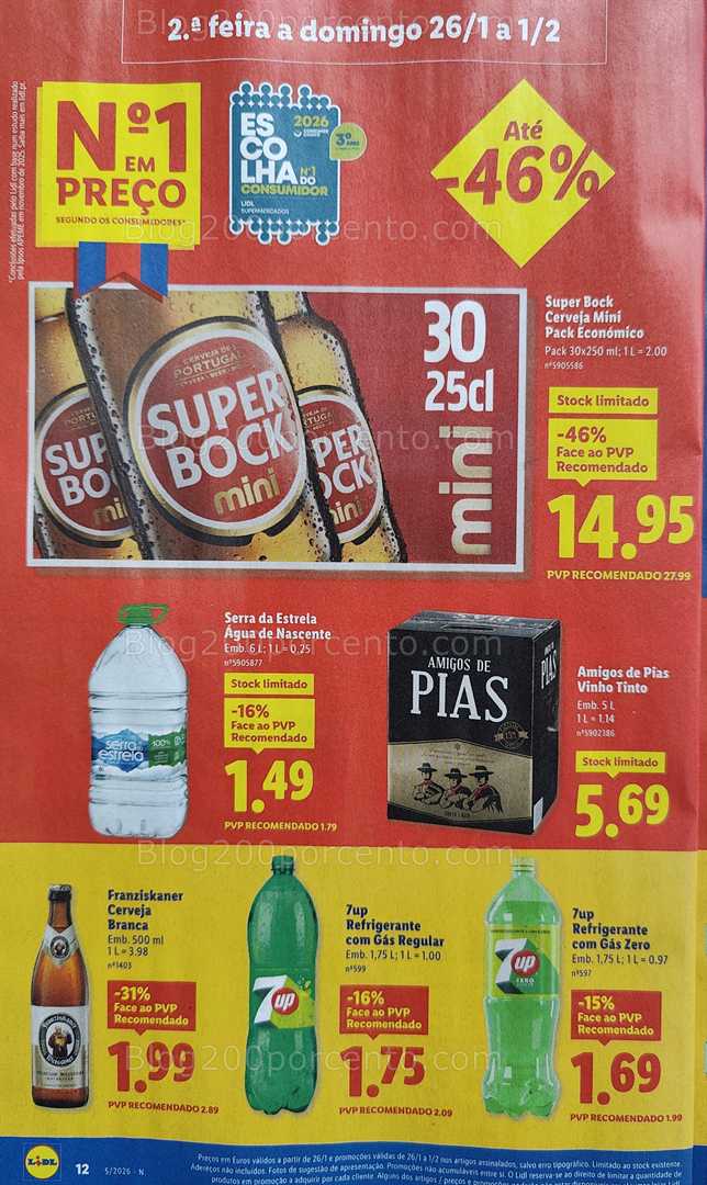 Antevisão Folheto LIDL Promoções de 26 janeiro a 1 fevereiro