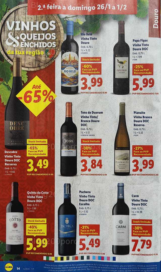 Antevisão Folheto LIDL Promoções de 26 janeiro a 1 fevereiro
