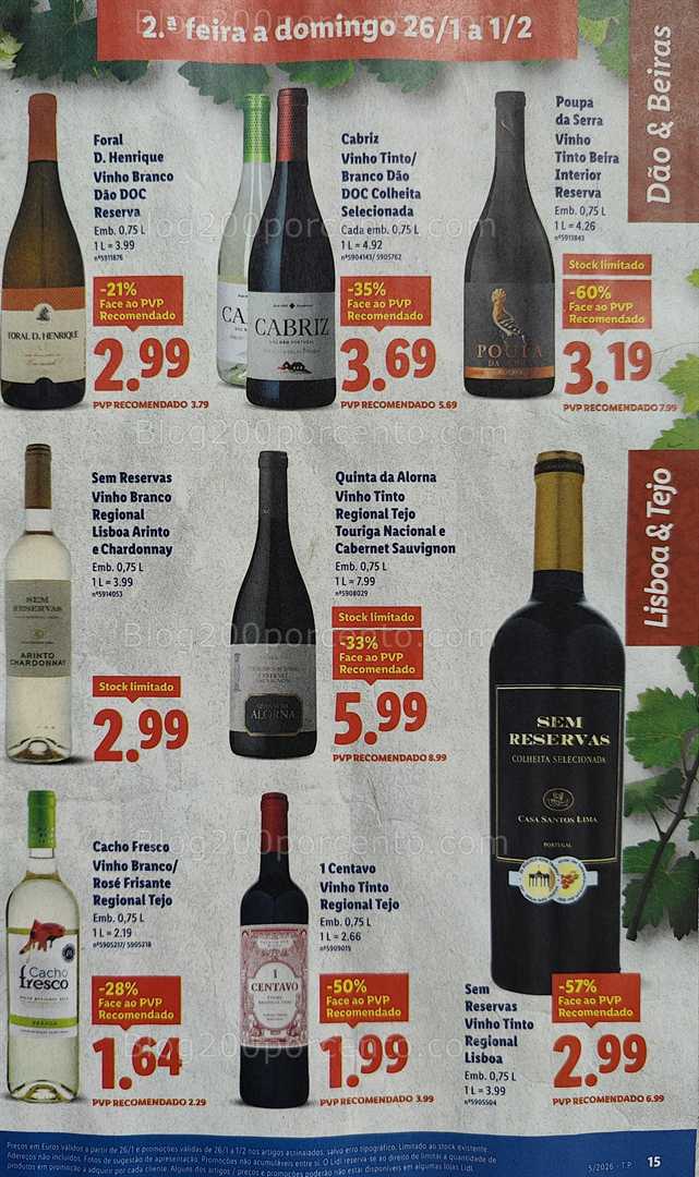 Antevisão Folheto LIDL Promoções de 26 janeiro a 1 fevereiro