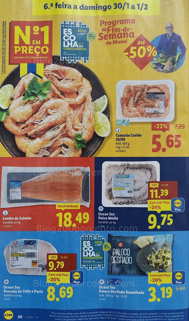 Antevisão Folheto LIDL Promoções de 26 janeiro a 1 fevereiro