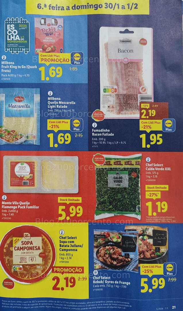 Antevisão Folheto LIDL Promoções de 26 janeiro a 1 fevereiro