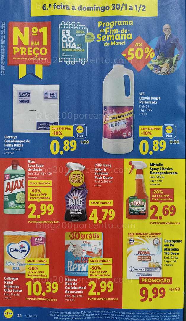 Antevisão Folheto LIDL Promoções de 26 janeiro a 1 fevereiro