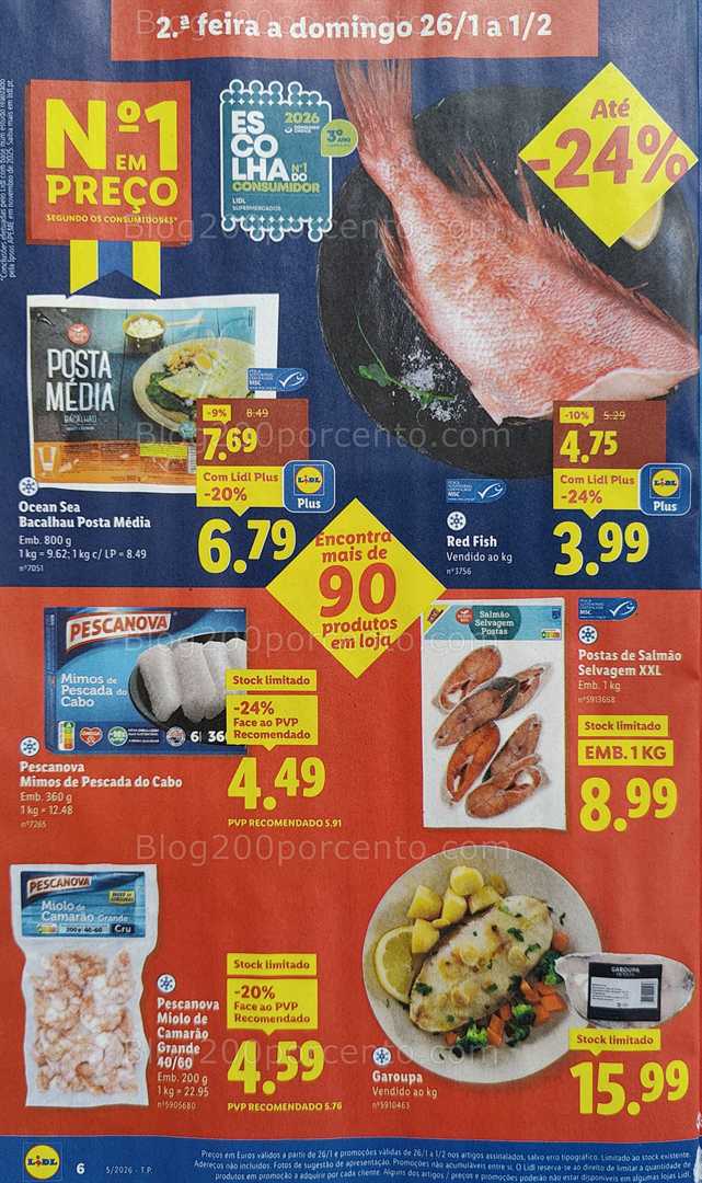 Antevisão Folheto LIDL Promoções de 26 janeiro a 1 fevereiro