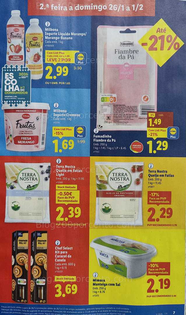 Antevisão Folheto LIDL Promoções de 26 janeiro a 1 fevereiro