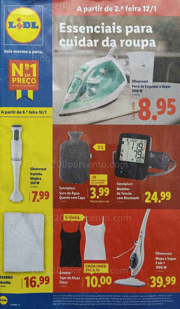 Antevisão Folheto LIDL Bazar Promoções de 12 a 22 janeiro