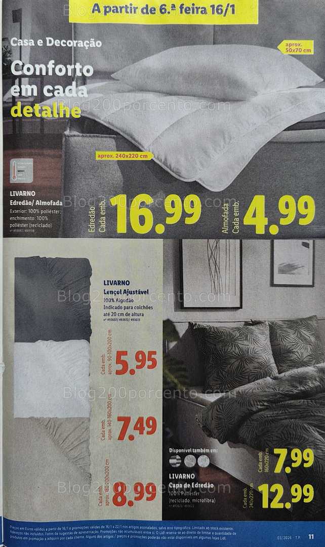 Antevisão Folheto LIDL Bazar Promoções de 12 a 22 janeiro