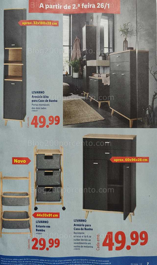 Antevisão Folheto LIDL Bazar Promoções de 26 janeiro a 5 fevereiro
