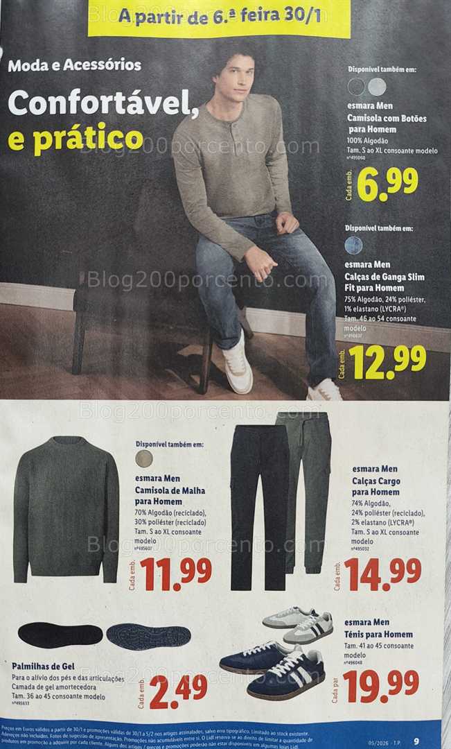 Antevisão Folheto LIDL Bazar Promoções de 26 janeiro a 5 fevereiro