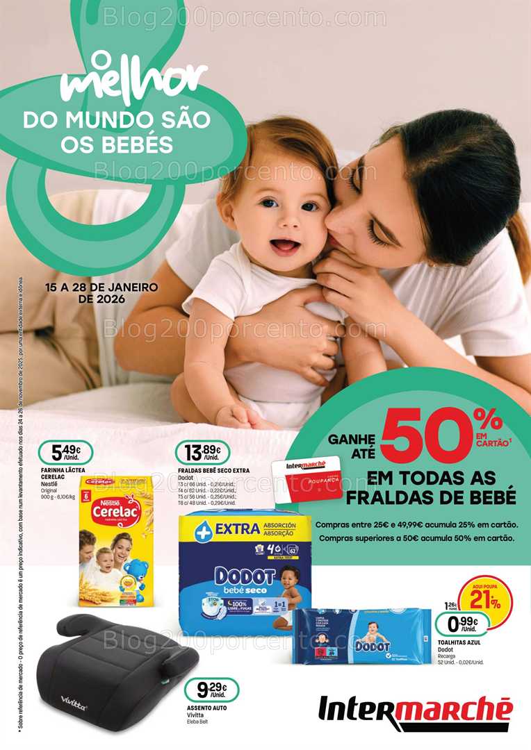Antevisão Folheto INTERMARCHÉ Bebé Super Promoções de 15 a 28 janeiro