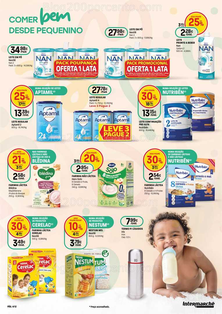 Antevisão Folheto INTERMARCHÉ Bebé Super Promoções de 15 a 28 janeiro