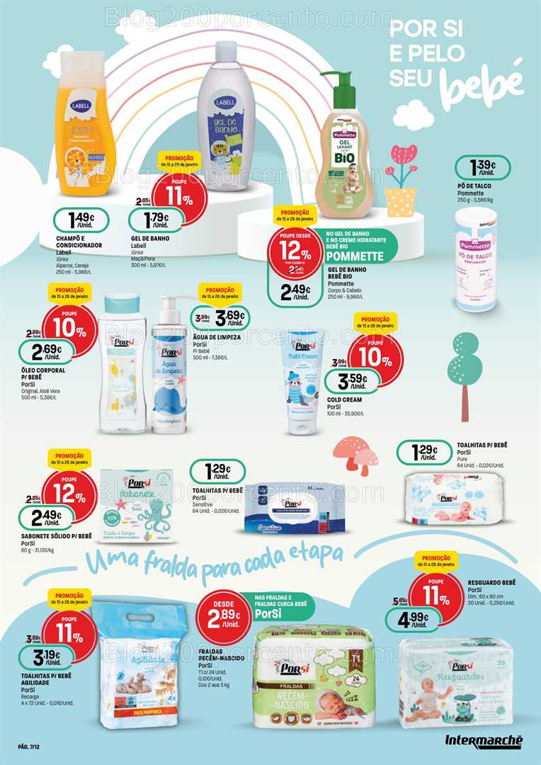 Antevisão Folheto INTERMARCHÉ Bebé Super Promoções de 15 a 28 janeiro