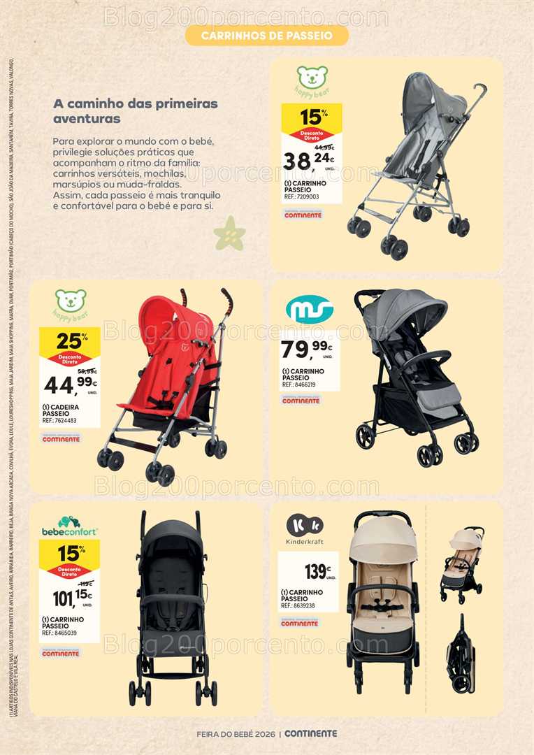 Antevisão Folheto CONTINENTE Feira do Bebé Promoções de 13 janeiro a 1 fevereiro