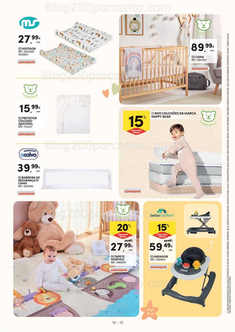 Antevisão Folheto CONTINENTE Feira do Bebé Promoções de 13 janeiro a 1 fevereiro