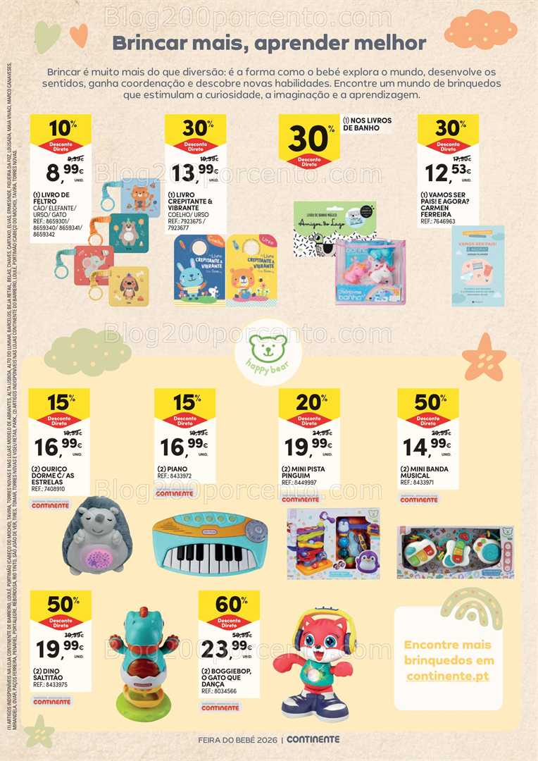 Antevisão Folheto CONTINENTE Feira do Bebé Promoções de 13 janeiro a 1 fevereiro