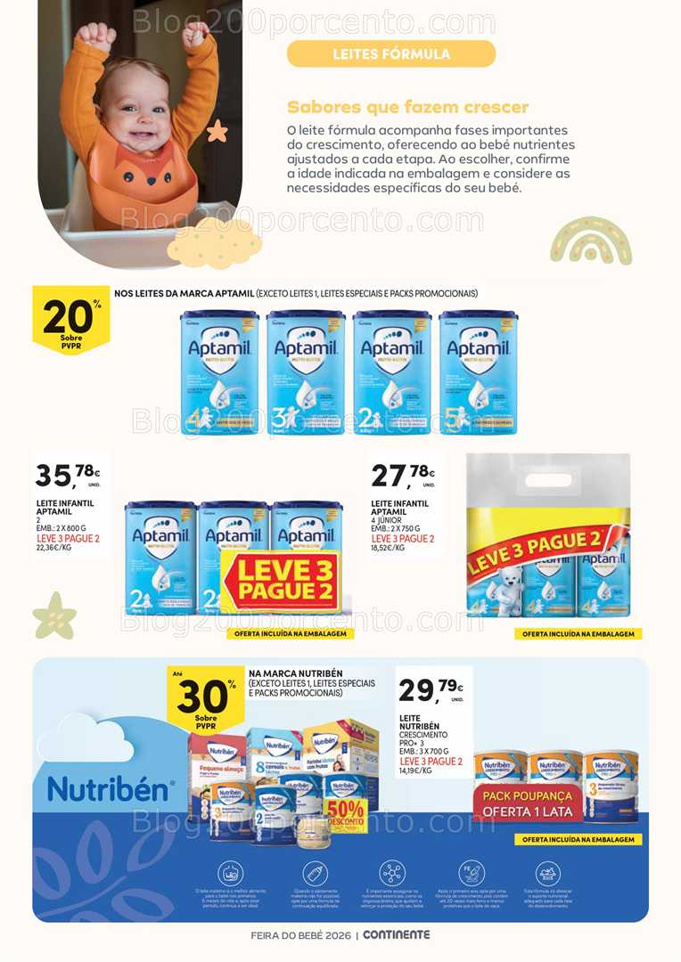 Antevisão Folheto CONTINENTE Feira do Bebé Promoções de 13 janeiro a 1 fevereiro