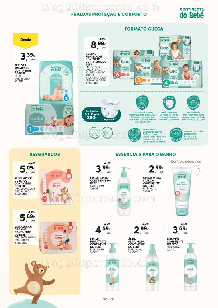 Antevisão Folheto CONTINENTE Feira do Bebé Promoções de 13 janeiro a 1 fevereiro