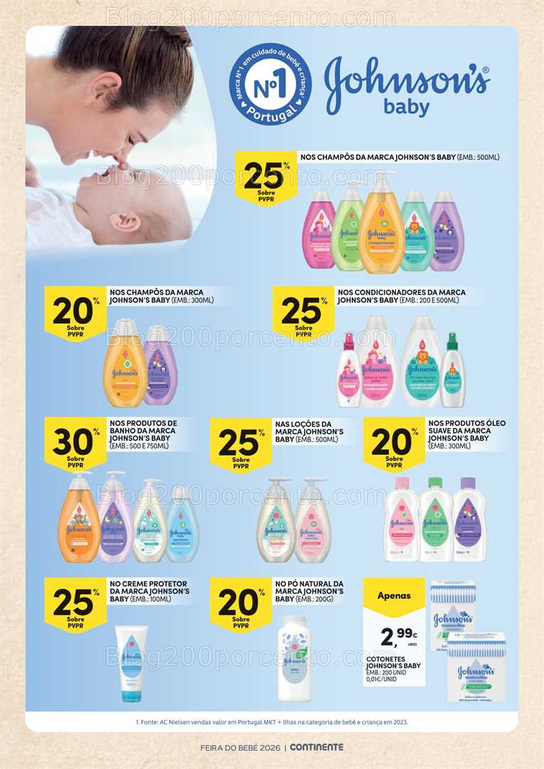 Antevisão Folheto CONTINENTE Feira do Bebé Promoções de 13 janeiro a 1 fevereiro