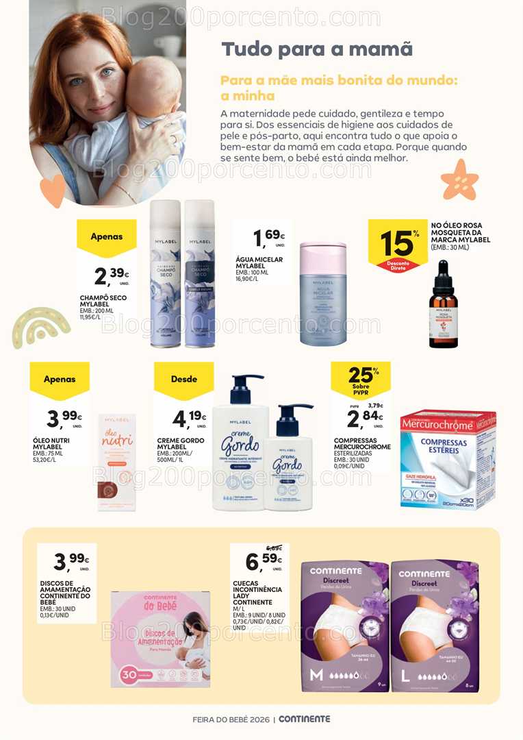 Antevisão Folheto CONTINENTE Feira do Bebé Promoções de 13 janeiro a 1 fevereiro