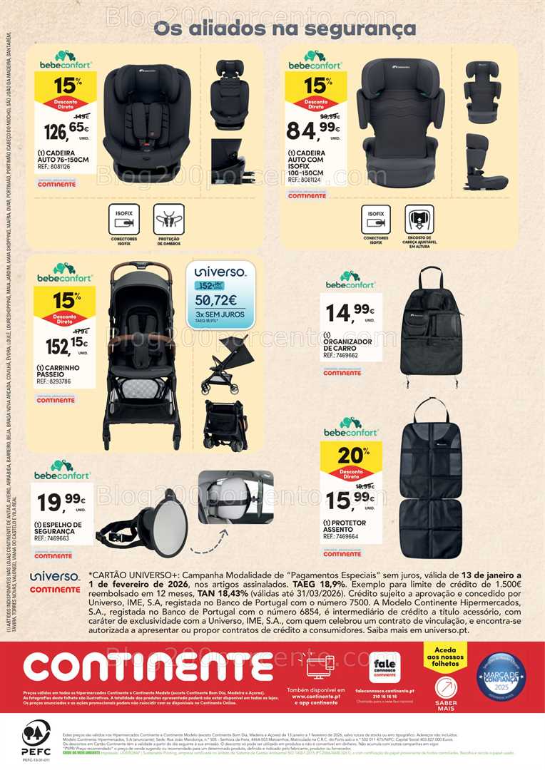 Antevisão Folheto CONTINENTE Feira do Bebé Promoções de 13 janeiro a 1 fevereiro